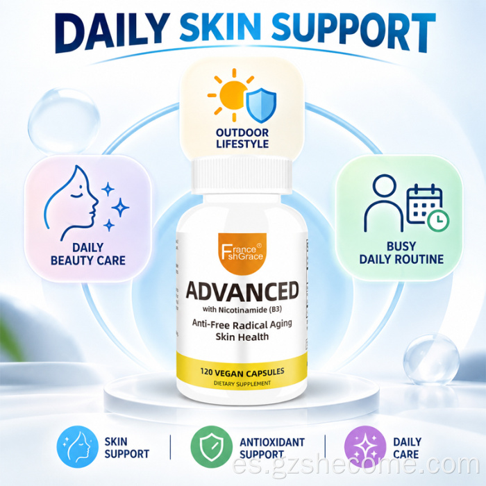 Shecome Advanced Capsules Nicotinamida Salud de la piel